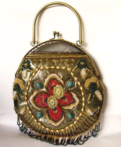 BP377 Fully Handmade Beaded purse bag
