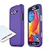 HESGI Galaxy Avant Case [Purple] Slim Grip Rubberized Hard Plastic Case for Samsung Galaxy Avant (2014)