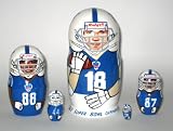 Indianapolis Colts NFL Football or any team Russian Nesting doll 5 pcs / 6 in