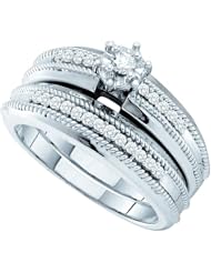 0.25CT DIAMOND ROUND CENTER BRIDAL SET