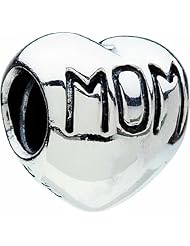 Authentic Chamilia Mom Heart Charm Bead Ga-8