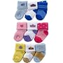 Luvable Friends 3-Pack Bright Colors Newborn Socks