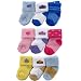 All Products : Luvable Friends 3-Pack Bright Colors Newborn Socks