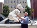 JUMBO STUFFED DALMATIAN * HUGE 3-FEET-TALL PLUSH SITTING DOG * *REMINDS YOU OF THE CL...