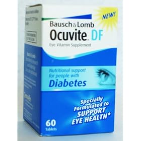 Ocuvite DF by Baush & Lomb ,eye vitamin supplement for people with Diabetes 60 Tabs