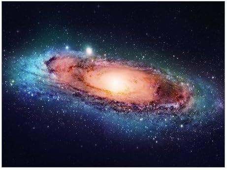 Prints Modern Canvas Wall Art, Beautiful Universe Space Galaxy Nebula Canvas Print 16" x 12" Inch, Stretched And Framed Ready to Hang