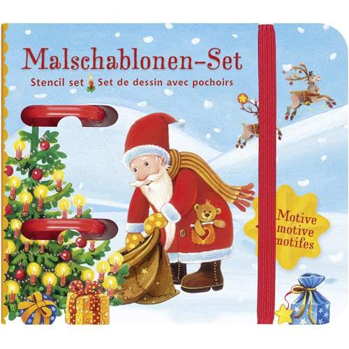 Malschablonen-Set, Weihnachtsmotive