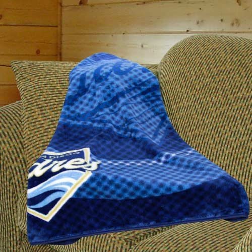 MLB San Diego Padres 50-Inch-by-60-Inch Raschel Plush Throw 