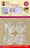 Marabu 027100003 - Mini-Stempel Just Married 4er-Set