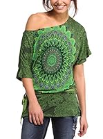 Desigual Camiseta Manga Corta (Verde)