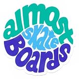 Almost Skateboard 'Hippy' Sticker Green/Blue
