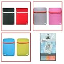 2n1 Combo - 2-Sided Reversible Premium Laptop Just Fit Neoprene Sleeve Case Cover - Bundle with LCD Screen Protector for Amazon Kindle 1st and 2nd Generation Electronic Reading Device - (Kindle NOT included)