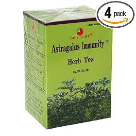 Health King  Astragalus Immunity Herb Tea, Teabags, 20-Count Box (Pack of 4)