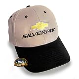 Chevy Silverado Hat Cap Khaki Black (Apparel Clothing) Chevrolet by Gregs Automotive LLC