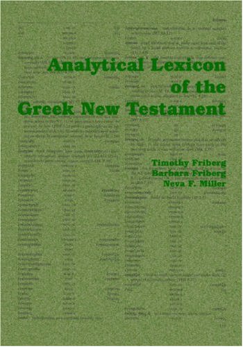 analytical lexicon of the greek new