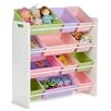 Honey-Can-Do SRT-01603 Kids Toy Organizer and Storage Bins, White/Pastel