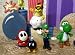 Hard to Find Super Mario Brothers 20 Piece Figure Playset with Mario Figure Carry Case, Figures Include Toad, Bomber, Koopa Troopa, Shy, Goomba, Mario, Yoshi, Bullet Bill, Luigi, Princess Peach, Lakitu Spiny, Donkey Kong, Princess Daisy, And A Big Mario Bomb._s-2