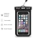 JOTO Universal Waterproof, Snowproof, Dirtproof Case Bag for iPhone 6, 6 Plus, 5S 5C 5 4S, Samsung Galaxy S6, S6 Edge, S5, S4, S3, Note 4 / 3 / 2 / 1, HTC One M9, M8, M7, Max, LG G4 G3 G2, Nexus 6, 5, 4, Sony Xperia Z3, Z2, Z1, Nokia Lumia, BlackBerry, Motorola MOTO G, X, E - Also fits other Smartphone, iTouch, MP3 player, up to 6-Inch Diagonal, Credit Card Wallet Money Dry Bag, IPX8 Certified to 100 Feet (Black)