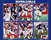 Buffalo Bills (James Lofton, Jim Kelly, Andre Reed, Cornelius Bennett, Thurman Thomas, Bruce Smith) White Wood-Mounted Sports Poster Print - 16 X 20