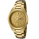 Seiko Wrist Watches - Seiko 5 Automatic All Gold Date Day Mens Watch SNK610K1