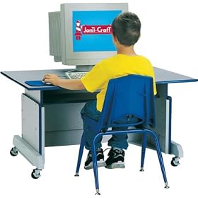 COMPUTER TABLE - BLUE by CutieBeauty jc
