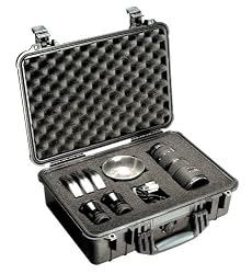 Pelican 1500 Case with Foam for Camera (Black)