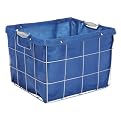 Whitmor Wire Storage Tote Blue Liner
