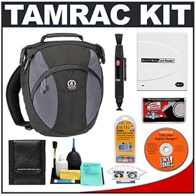 Tamrac 5769 Velocity 9x Pro Photo Digital SLR Camera Sling Bag (Black) + Accessory Kit for Canon EOS 7D, 5D Mark II III,... by Tamrac