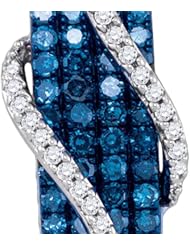 0.78CTW BLUE DIAMOND FASHION PENDANT