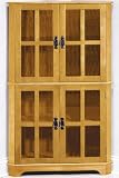 Craftsman 36w Corner Cabinet With Glass Doors