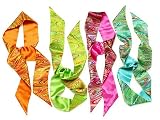 L. Erickson USA Elastic Loop Headband - Bucol Sugar 100% Silk Print
