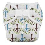 Thirsties Duo Diaper, Blackbird, Size One (6-18 lbs)