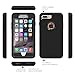eSellerBox Heavy Duty Rugged Multi-Layer Hybrid With [Kickstand] [Built-in Screen Protector] [Belt Clip] bumper Holster Protective Case Cover For Apple iPhone 7 Plus (5.5 inch 2016 Relase ) (Black)