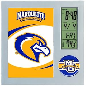 NCAA Marquette Golden Eagles Digital Desk Clock