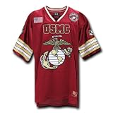 510jTc60EYL. SL160  NEW USA USMC, Cardinal RED Military Football Jersey SIZE MEDIUM