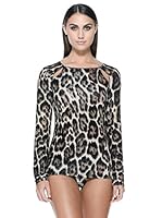 Just Cavalli Camiseta Manga Larga Giaguaro (Nude)