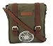 The House Of Tara Wax Coated Cotton Canvas Messenger Bag (Olive Green) RS.799.00