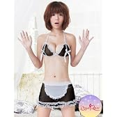 萌えっこメイドコスプレ　メイド風ランジェ3点セット制服シリーズ【べビードール】【テイストセクシー】【テイストキュート】【テイストクール】【セクシー下着】【セクシーランジェリー】