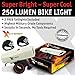 Xtreme Bright® Ultra Torch LED Bike Light Set; Powerful, Durable 250 Lumen Combination Bike Headlight-Taillight, Brilliant, Long-lasting Illumination; Max. Security & Safety for The Serious Biker - 100% Lifetime Guarantee Through Triumph Innovations