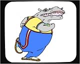 Mouse Pad with exercise, hippo, sweating, warn-up, jogging, suit