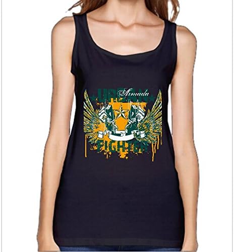 Women's Urban Armada Fighter Fist Wings Five-pointed Star T-shirts Vest No pilling Tees Black XL