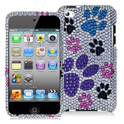 Ipod Itouch Apple Touch Electromaster Sking 32gb Dogs Rhinestone Generation Bling Snap Diamond Cover Hard 64gb