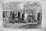 1860 MUNDY BOARD SHIP HANNIBALナポリイタリア別れの訪問GARIBALDIの海軍大将 Hannibal
