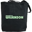 Canvas Tote Bag Black " Property Of Wilkinson " Name