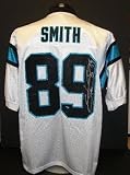 Steve Smith Autographed Carolina Panthers Authentic White Jersey Steve Smith Authenticity (Unframed)