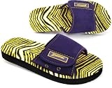 Zubaz Slide Sandals: Purple/Gold Zubaz Supreme Slide Sandals