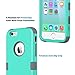 iPhone 6S Case,iPhone 6 Case,ULAK Anti Slip Heavy Duty High Impact Dust Scratch Shock Resistance Protective Cover Hybrid High Soft Silicone+Hard PC Case for Apple iPhone 6/6S 4.7 Inch(Mint Green/Grey)