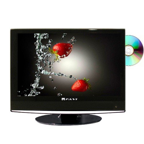 FAVI 19 inch Black 720p LCD HDTV USB/Card Reader/DVD Combo, L1918A-V-BL