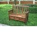 Indoor or Outdoor Acacia Wood Entry Bench with 3 Drawers