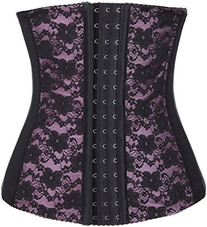Menglvxinzui Purple Waist Training Cincher Body Corsets